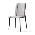 Contemporary upholstered seat wooden dining chair for kitchen